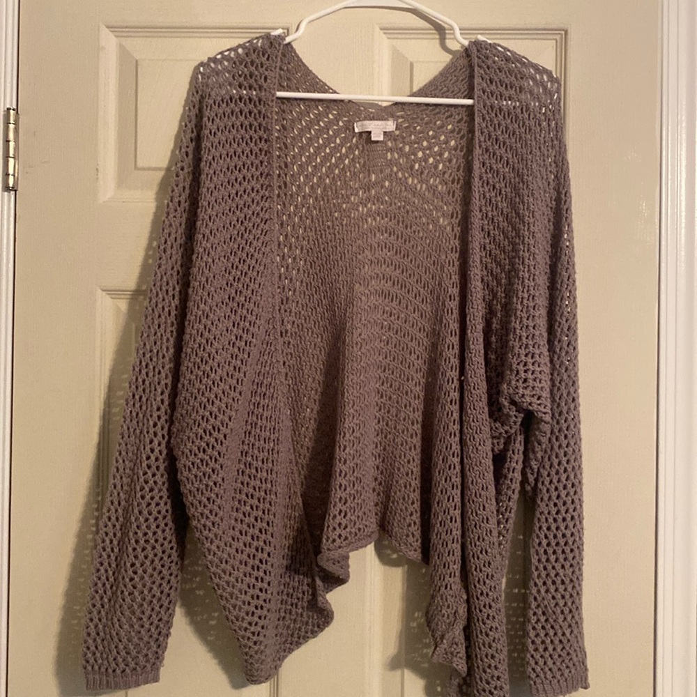 Oversized lilac cardigan